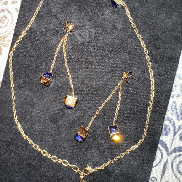 Louis Vuitton BO Pend. Gamble Azur Pendant, bracelet and ring. 5 piece set. - Picture 4 of 17